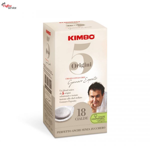 Kimbo 5 Origini 100% арабика - компостируеми ESE дози x18