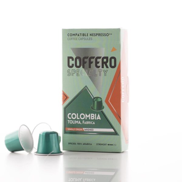 Coffero Колумбия Фабрика, капсули съвместими с Nespresso x10